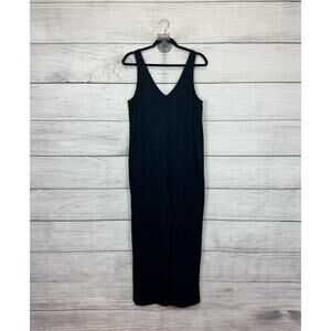 Heidi Houston Women's Black Sleeveless Soft Jumpsuit Size Small